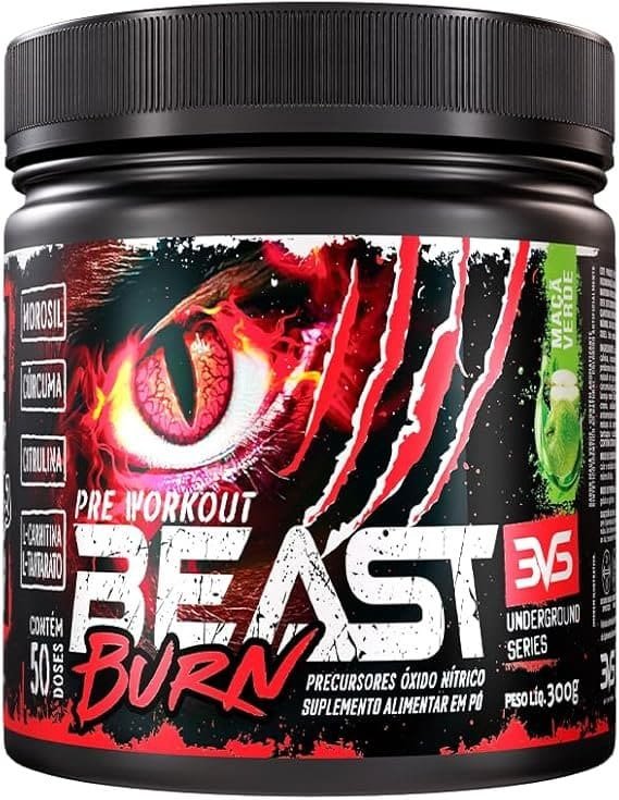 3VS-Nutrition-Pre-Workout-Beast-Burn-300g-–-Suplemento-Pre-Treino-Formula-Unica-com-Cafeina-Beta-Alanina-L-Carnitina-Citrulina-Morosil®-e-Curcuma-–-50-Doses-300gr-Sabor-Maca-Verde.jpg 3VS Nutrition Pré-Workout Beast Burn 300g – Suplemento Pré-Treino Fórmula Única com Cafeína, Beta Alanina, L-Carnitina, Citrulina, Morosil® e Cúrcuma – 50 Doses 300gr Sabor Maça Verde - Imagem 1