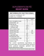 3VS Nutrition Pré-Workout Beast Burn 300g – Suplemento Pré-Treino Fórmula Única com Cafeína, Beta Alanina, L-Carnitina, Citrulina, Morosil® e Cúrcuma – 50 Doses 300gr Sabor Uva - Imagem 2