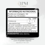 Beta Alanina Pura 300g ELLYM NUTRITION Performance Para Treino e Recuperação Muscular Pós Treino - Imagem 3