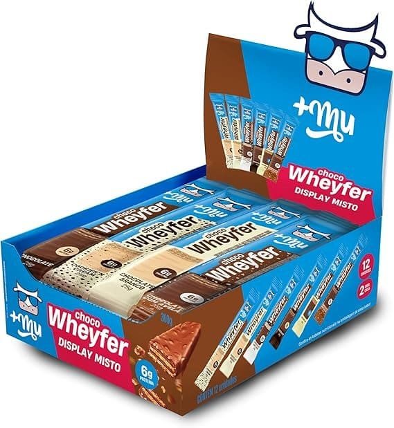 Chocowheyfer-Mais-Mu-Wafer-Proteico-Caixa-Mista-6g-de-Proteina-Zero-Acucar-Display-com-12-Unidades.jpg Chocowheyfer, Mais Mu, Wafer Proteico, Caixa Mista, 6g de Proteína, Zero Açúcar, Display com 12 Unidades - Imagem 1