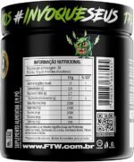 FTW Pré-Treino Diabo Verde em Pó com Cafeína, Aminoácidos Beta‑Alanina e Arginina para Treinos e Atividades Físicas - Pote 300 g (Limão) - Imagem 2