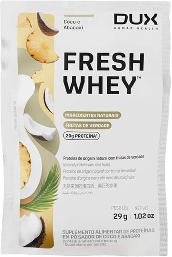 Fresh-Whey-Protein-Abacaxi-e-Coco-Sache-29g-20g-de-Proteinas-por-Porcao-Suplementos-Naturais-Suplementacao-Treino-Academia-Ganho-Muscular-Hipertrofia-DUX-HUMAN-HEALTH.jpg Fresh Whey Protein - Abacaxi e Coco Sachê 29g - 20g de Proteínas por Porção - Suplementos Naturais, Suplementação Treino Academia, Ganho Muscular Hipertrofia - DUX HUMAN HEALTH - Imagem 1