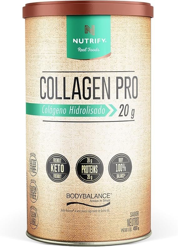 Nutrify-Colageno-Collagen-Pro-450g-Neutro.jpg Nutrify - Colágeno Collagen Pro - 450g - Neutro - Imagem 1