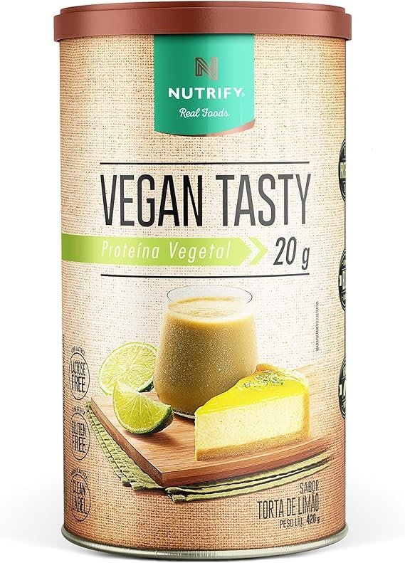 Nutrify-Proteina-Vegatal-Vegan-Tasty-420g-Torta-de-limao.jpg Nutrify - Proteína Vegatal Vegan Tasty - 420g - Torta de limão - Imagem 1