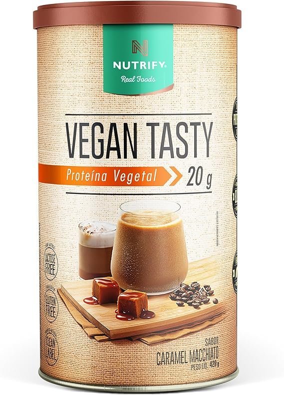 Nutrify-Vegan-Tasty-Caramel-Macchiato-420G-Proteina-Vegana-Sustentabilidade-e-Nutricao-Sabor-Caramel-Macchiato.jpg Nutrify Vegan Tasty Caramel Macchiato 420G - Proteína Vegana - Sustentabilidade e Nutrição - Sabor Caramel Macchiato - Imagem 1