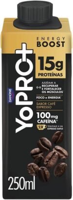 Pack YoPRO Bebida Láctea Energy Boost UHT Café Expresso 15G de Proteínas 250ml - 24 Unidades - Imagem 3