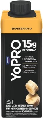 Pack YoPRO Bebida Láctea UHT Banana 15g de Proteínas 250ml - 24 Unidades - Imagem 3