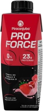 Piracanjuba ProForce 23g de Proteínas Zero Lactose Sabor Frutas Vermelhas - 12 Unidades de 250ml - Imagem 2
