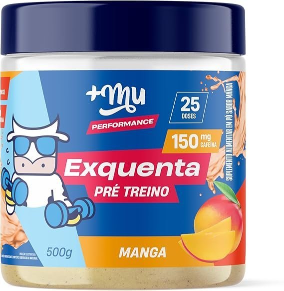 Pre-treino-Mu-Exquenta-Sabor-Manga-Com-Cafeina-Palatinose-e-Taurina-500g.jpg Pré treino, +Mu, Exquenta, Sabor Manga, Com Cafeína, Palatinose e Taurina - 500g - Imagem 1