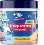 Pré treino, +Mu, Exquenta, Sabor Pink Lemonade, Com Cafeína, Palatinose e Taurina - 500g