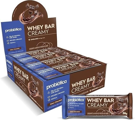 Probiotica-Whey-Bar-Creamy-Probiotica-Sabor-Chocolate.jpg Probiótica Whey Bar Creamy - Probiotica Sabor Chocolate - Imagem 1