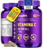 Vitamina C 1000 mg por Dia (2 Cápsulas) | Suplemento Vitamínico | Cápsulas Veganas, Sem Glúten e Não Transgênico – 60 Cápsulas