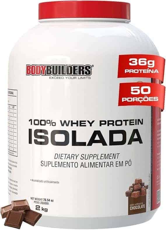 Whey-Protein-100-Isolada-Chocolate-2kg-Bodybuilders.jpg Whey Protein 100% Isolada Chocolate 2kg - Bodybuilders - Imagem 1