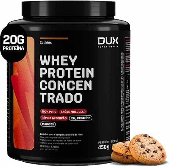 Whey-Protein-Concentrado-Cookies-Pote-450g-–-Contribui-para-o-Ganho-Muscular-Hipertrofia-–-Dux-Human-Health.jpg Whey Protein Concentrado Cookies Pote 450g – Contribui para o Ganho Muscular Hipertrofia – Dux Human Health - Imagem 1